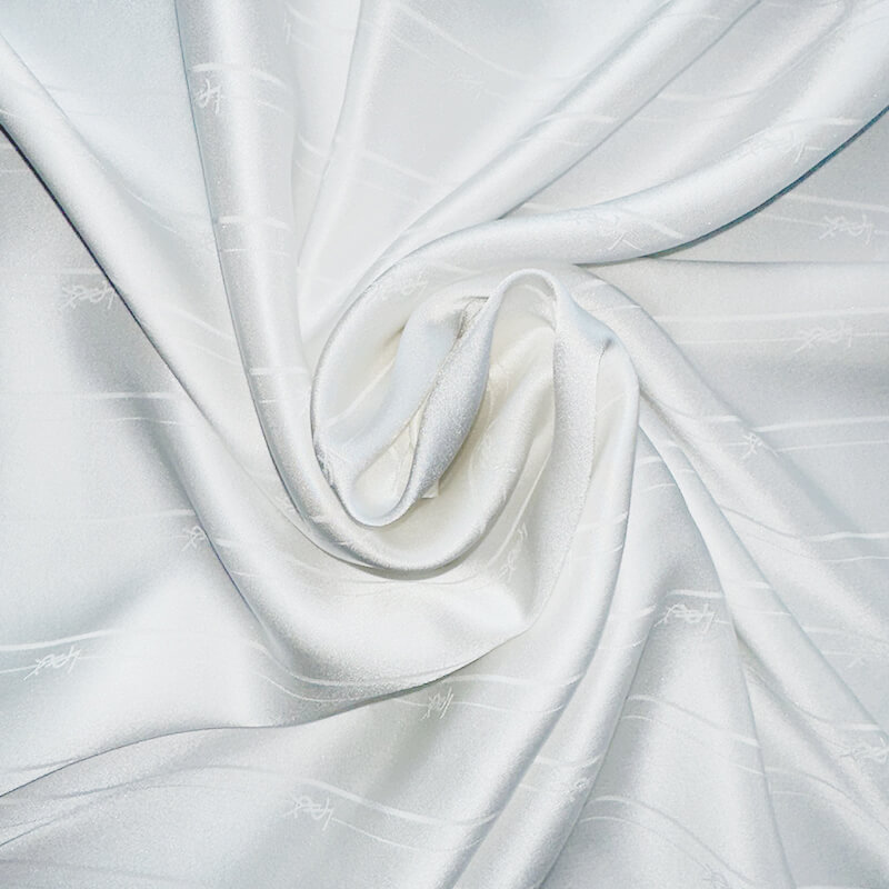 Jacquard Mulberry Silk Woven Fabric for Apparel Wholesale Supplier 24